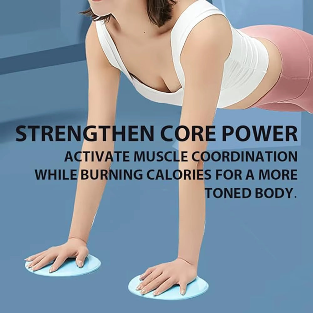 Pair of Fitness Core Sliders Abdominal Exercise Sliding Plate Pilates Yoga Gym Discs Slider Body Muscle Training Equipment