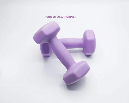 Neoprene Dumbbell Pair – Cast Iron Core Non-Slip Weights 0.5Kg–5Kg – Home Gym UK