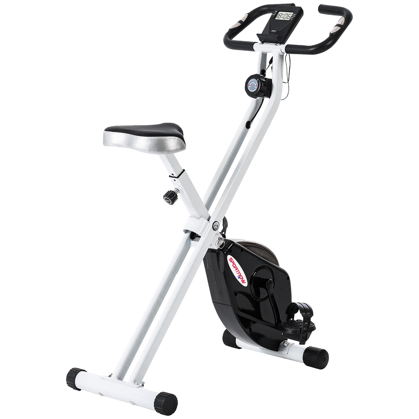 Folding Exercise Bike with 8-Level Magnetic Resistance