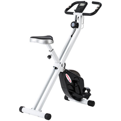 Folding Exercise Bike with 8-Level Magnetic Resistance