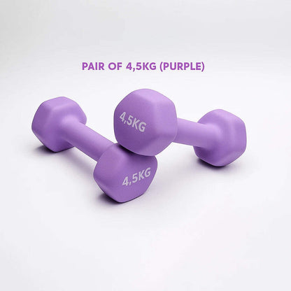 Neoprene Dumbbell Pair – Cast Iron Core Non-Slip Weights 0.5Kg–5Kg – Home Gym UK