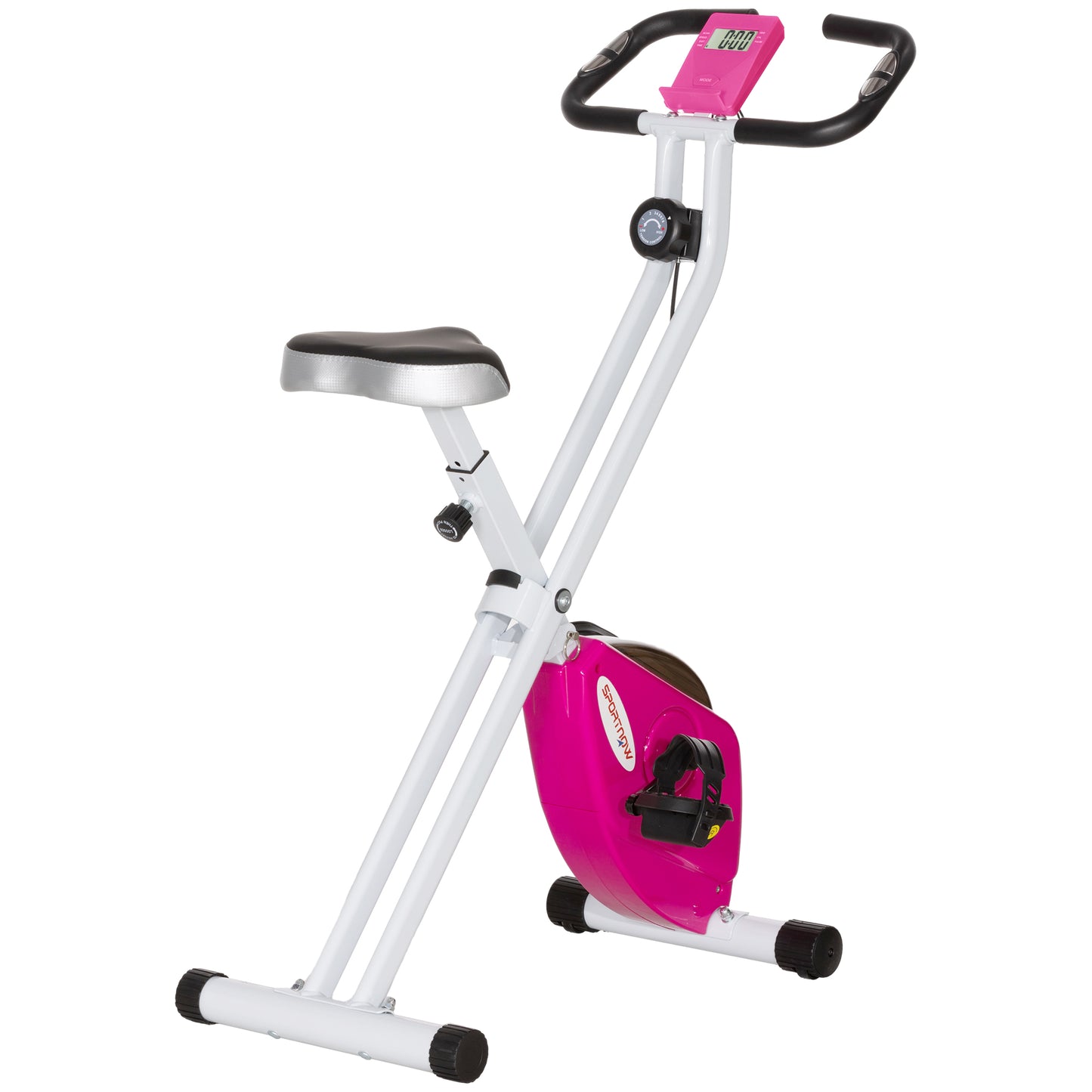Folding Exercise Bike with 8-Level Magnetic Resistance