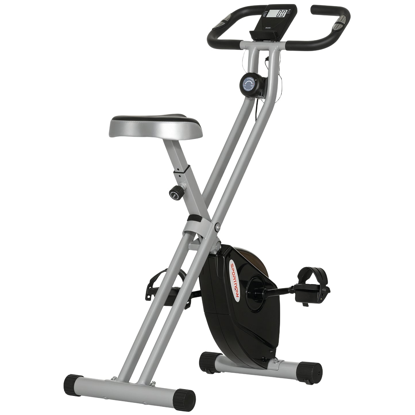 Folding Exercise Bike with 8-Level Magnetic Resistance