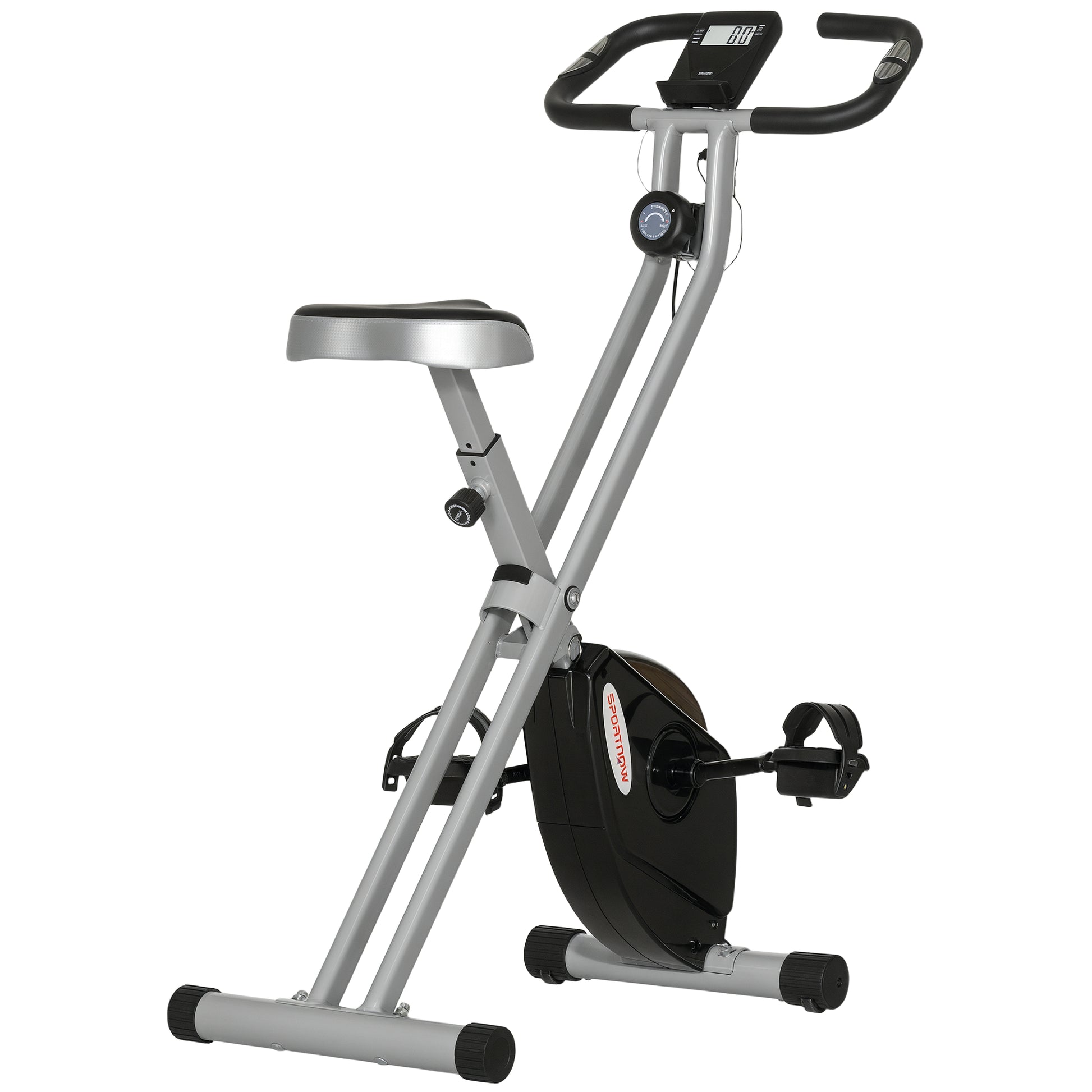 Folding Exercise Bike with 8-Level Magnetic Resistance