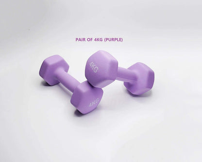 Neoprene Dumbbell Pair – Cast Iron Core Non-Slip Weights 0.5Kg–5Kg – Home Gym UK