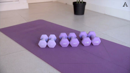 Neoprene Dumbbell Pair – Cast Iron Core Non-Slip Weights 0.5Kg–5Kg – Home Gym UK