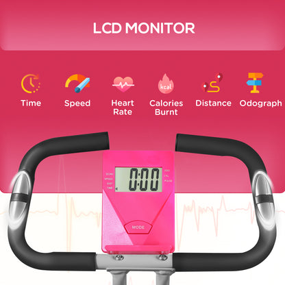 Folding Exercise Bike with 8-Level Magnetic Resistance