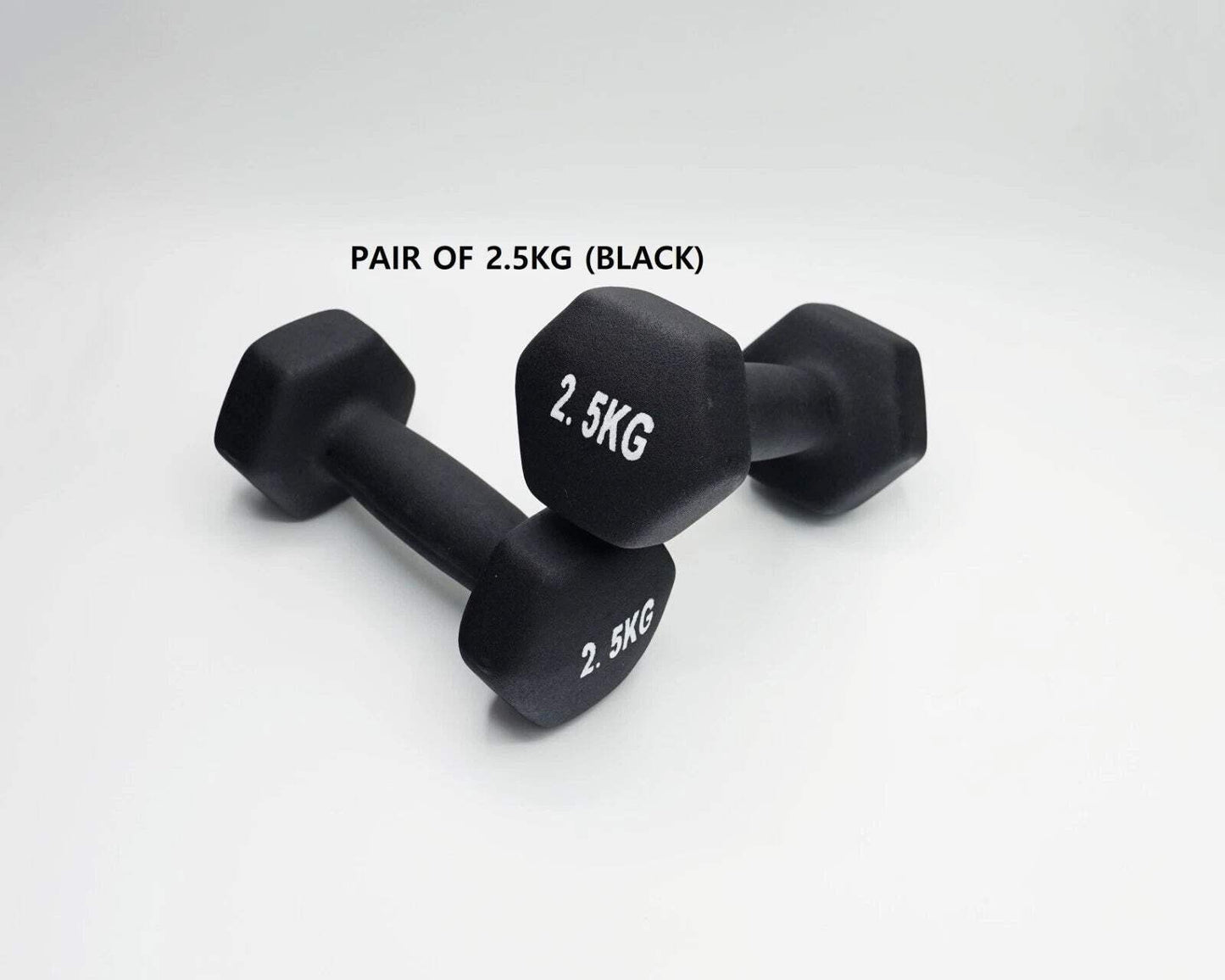 Neoprene Dumbbell Pair – Cast Iron Core Non-Slip Weights 0.5Kg–5Kg – Home Gym UK