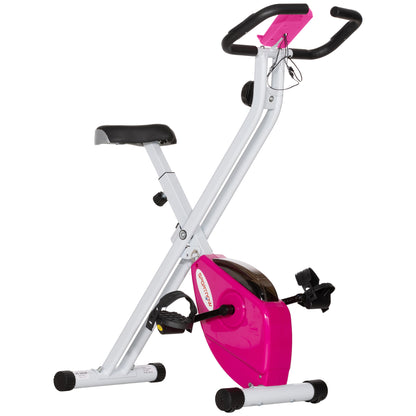 Folding Exercise Bike with 8-Level Magnetic Resistance