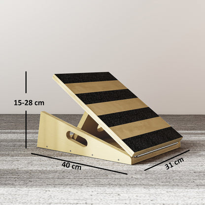 Portable Slant Board, Adjustable Incline Board Calf Stretcher with Side Handles