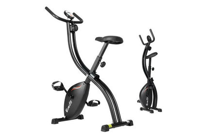 Folding Exercise Bike Magnetic X-Bike Bicycle Indoor Cycling Cardio