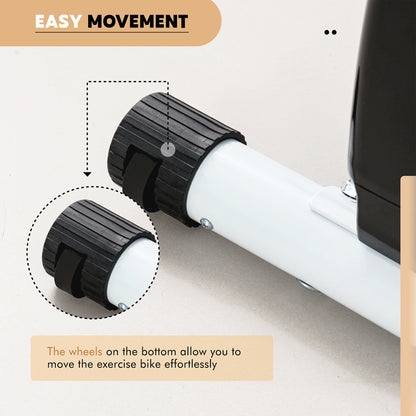 Folding Exercise Bike with 8-Level Magnetic Resistance