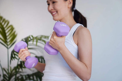Neoprene Dumbbell Pair – Cast Iron Core Non-Slip Weights 0.5Kg–5Kg – Home Gym UK