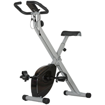 Folding Exercise Bike with 8-Level Magnetic Resistance