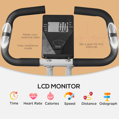 Folding Exercise Bike with 8-Level Magnetic Resistance