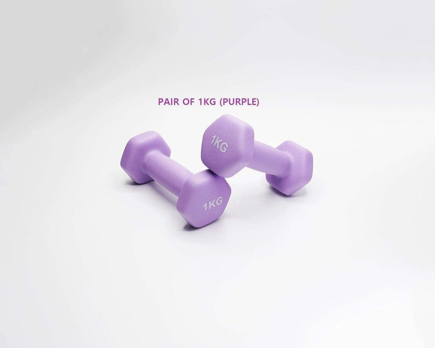 Neoprene Dumbbell Pair – Cast Iron Core Non-Slip Weights 0.5Kg–5Kg – Home Gym UK